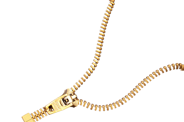 rozepnutý zip